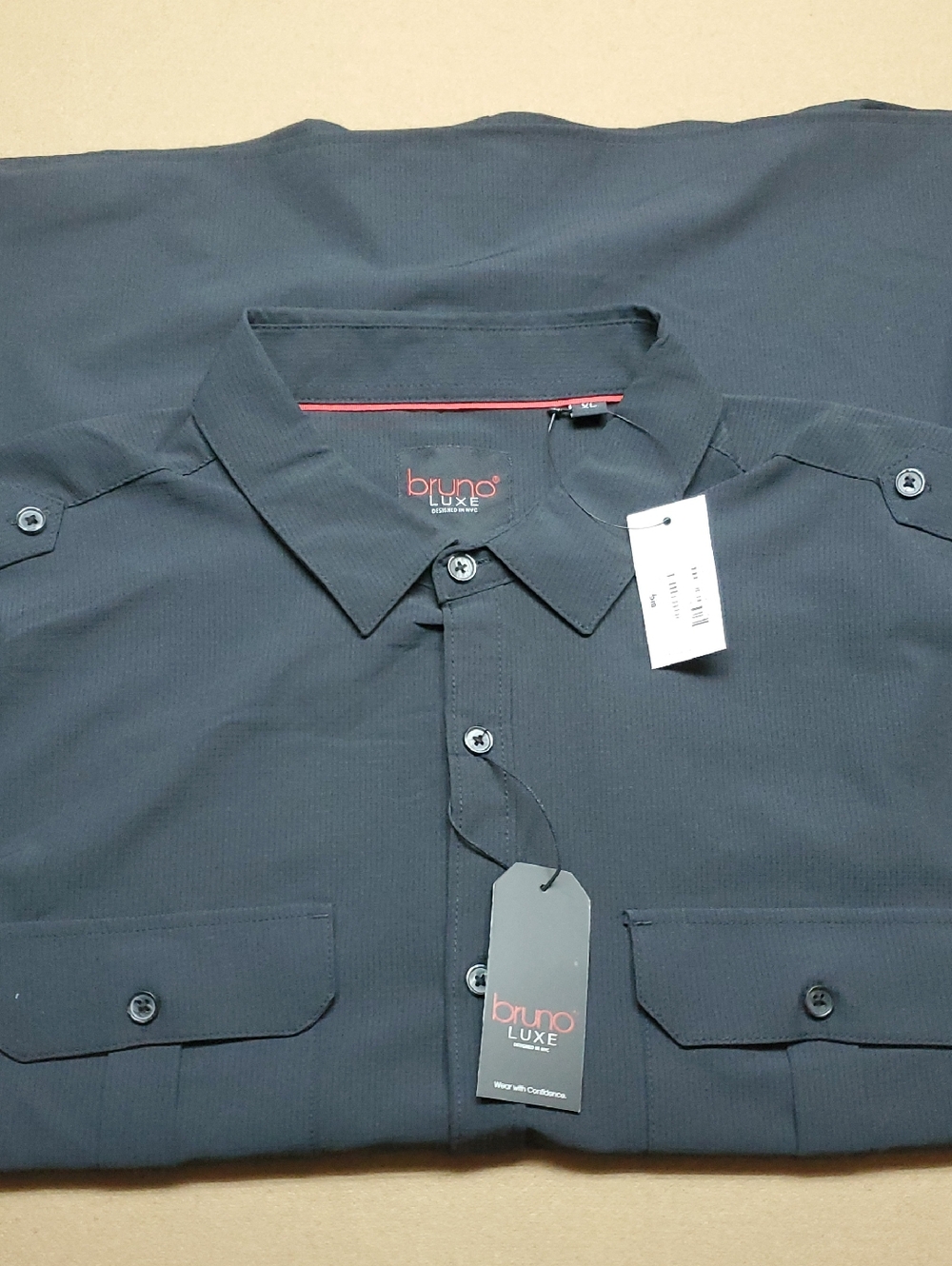Men's Casual Button-Down Shirt in Charcoal